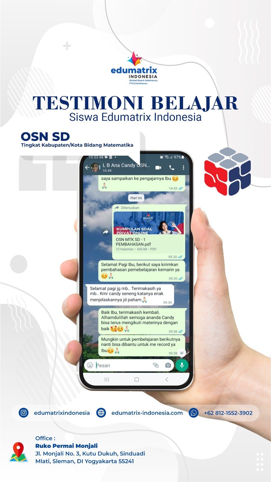 OSN SD – 1 testimoni bimbel osn sd