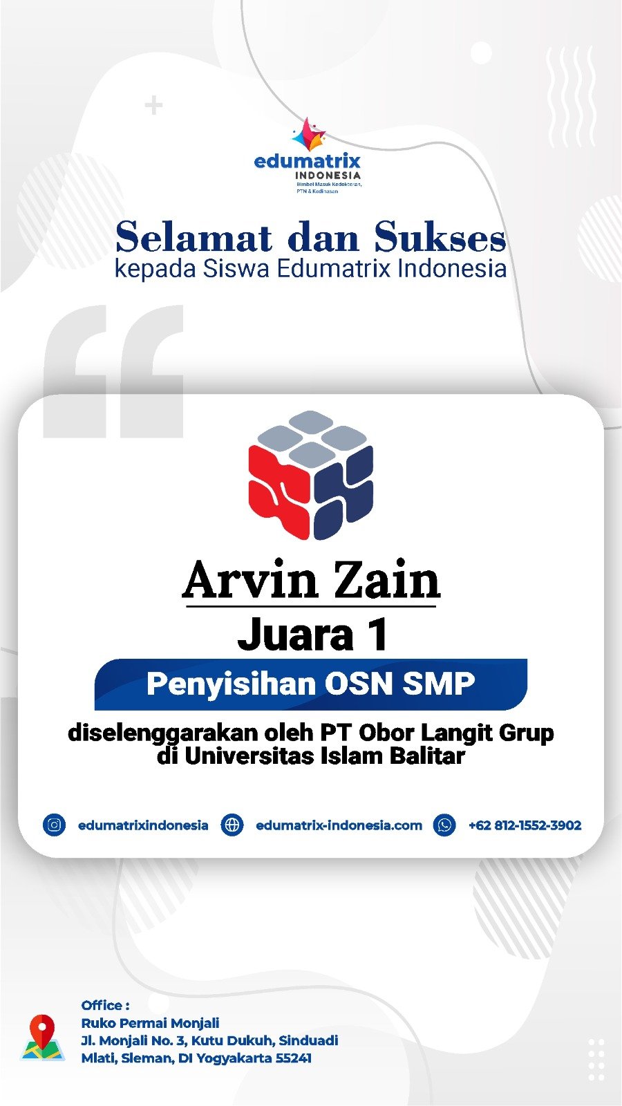Success_Story_OSN_Arvin_Potrait Success_Story_OSN_Arvin_Potrait
